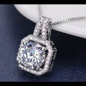 925 Sterling Silver Cubic Zirconium Necklace